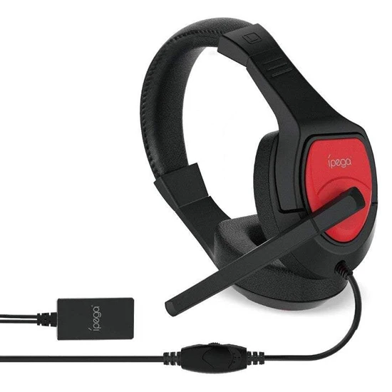 سماعة ألعاب IPEGA مع محول صوت لجهاز N-SWITCH