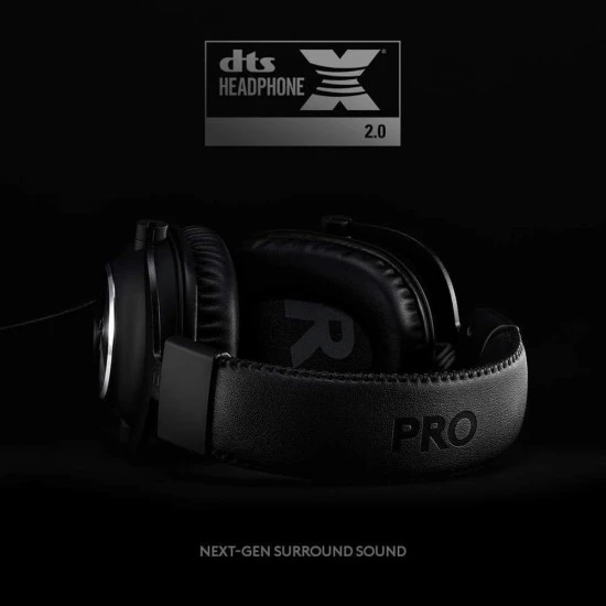 سماعة ألعاب سلكية LOGITECH G PRO X 7.1 - ميكروفون صوتي أزرق