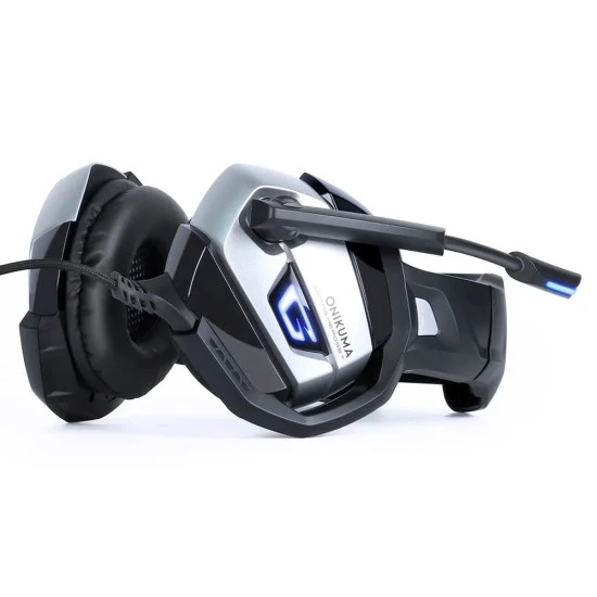 سماعة رأس ONIKUMA K5 50 MM DRIVERS LED LIGHT MULTI-PLATFORM GAMING مع ميكروفون إلغاء الضوضاء