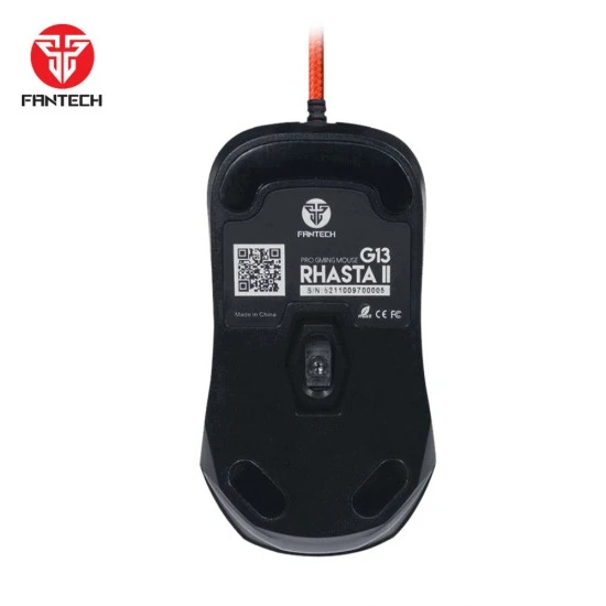 ماوس الألعاب الاحترافي FANTECH RHASTA II G13 بأربعة أزرار و5 ملايين نقرة و2400 نقطة في البوصة RGB
