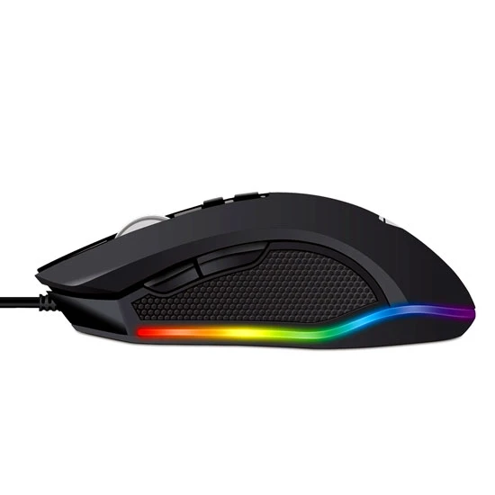 FANTECH X5S ZEUS RGB MACRO PRO GAMING MOUSE ( 4800 DPI ) -10MILLION CLICKS LIFETIME 1.8MM NYLON BRAIDED CABLE METAL ALUMINUM ROLLER