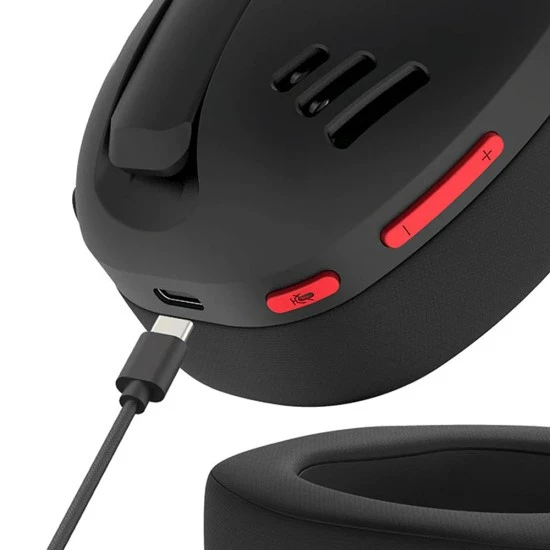 سماعة رأس لاسلكية للألعاب REDRAGON IRE PRO ULTRA-LIGHT 7.1 SURROUND SOUND DRIVERS 40MM - سوداء