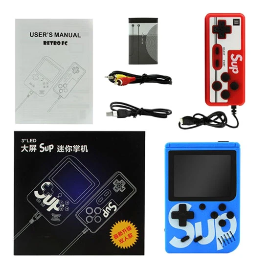 لعبة SUP RETRO GAME 3 LED 400 لعبة مع تحكم إضافي