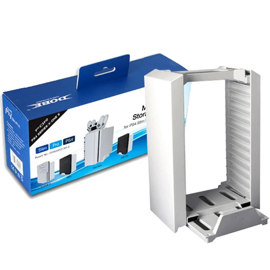 DOBE MULTIFUNCTIONAL STORAGE STAND KIT FOR PS4 SERIES  X-ONE S WHITE