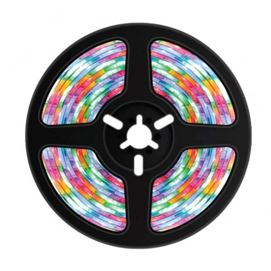 PORODO BLUE SOUND REACTIVE RGB STRIP LIGHT WITH 44 KEY REMOTE - 5 METERS
