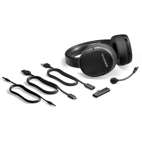 سماعة الألعاب اللاسلكية SteelSeries Arctis 1 Series X ULTRA LOW LATENCY 4-IN-1 لجهاز XBOX - أسود