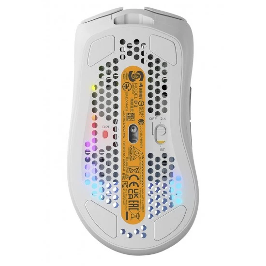 ماوس الألعاب اللاسلكي GLORIOUS MODEL D 2 ULTRALIGHT 66G 26K DPI BAMF 2.0 SENSOR RGB - أبيض غير لامع