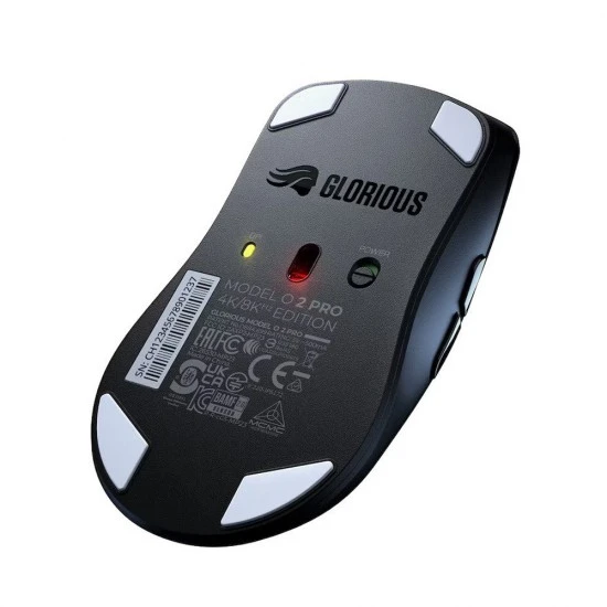 ماوس الألعاب اللاسلكي المتماثل GLORIOUS MODEL O 2 PRO 1K 26K DPI طويل العمر - أسود