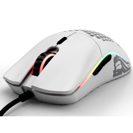 مفتاح أومرون فائق الخفة من طراز O 67G مزود بمستشعر PIXART 3360 من GLORIOUS - أبيض غير لامع