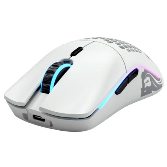 GLORIOUS MODEL O WIRELESS 2.4GHZ 69G  6 BUTTONS 19000 DPI GAMING MOUSE  - MATTE WHITE
