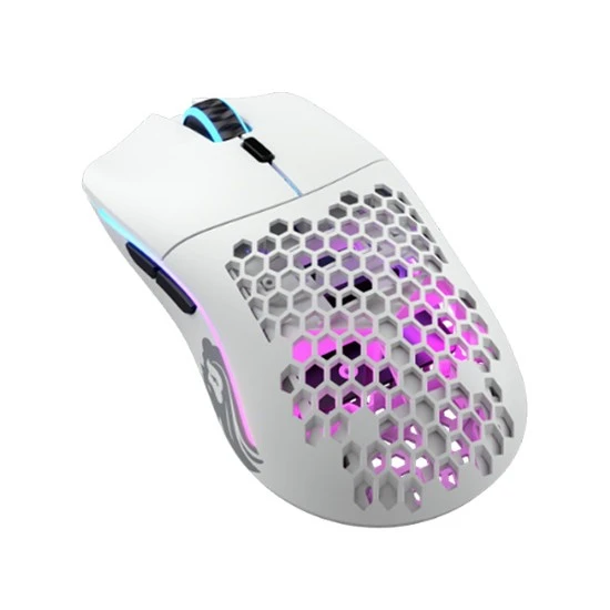 GLORIOUS MODEL O WIRELESS 2.4GHZ 69G  6 BUTTONS 19000 DPI GAMING MOUSE  - MATTE WHITE