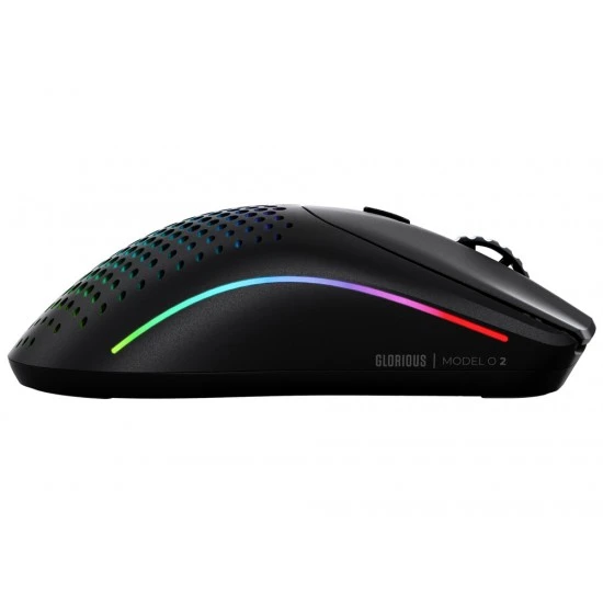 GLORIUS MODEL O 2 ULTRALIGHT 26K DPI 6 PROGRAMMABLE BUTTONS AMBIDEXTROUS WIRELESS GAMING MOUSE - MATTE BLACK