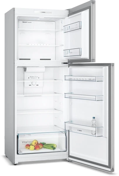 Top Mount Freezer-Fridge 70cm Serie 4 328Lit  Led S.Steel look