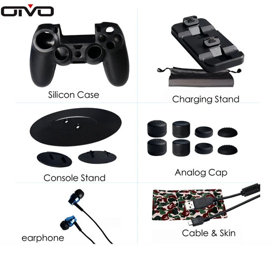 مجموعة ألعاب متطورة من OIVO مكونة من 15 قطعة لجهاز PS4 SLIM / PRO