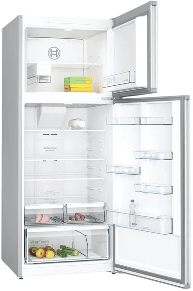 Top Mount Fridge/Freezer Serie4 75cm 581lit TF Inox Look
