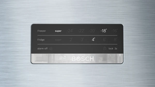 Top Mount Fridge/Freezer Serie4 75cm 581lit TF Inox Look