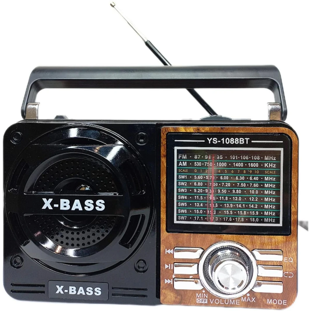 مكبر صوت بلوتوث SPK-YS-1088BT FM\AM\SW1-7\USB\SD\TF\AUX\9-Band Receiver