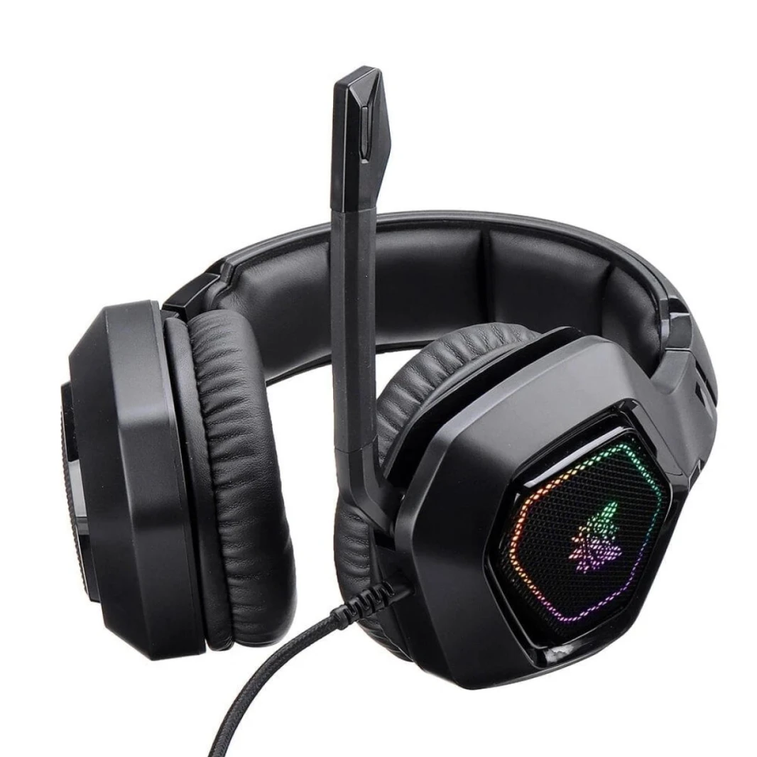 ONIKUMA K10 7.1 Virtual Surround Sound Wired RGB Gaming Headset -Black