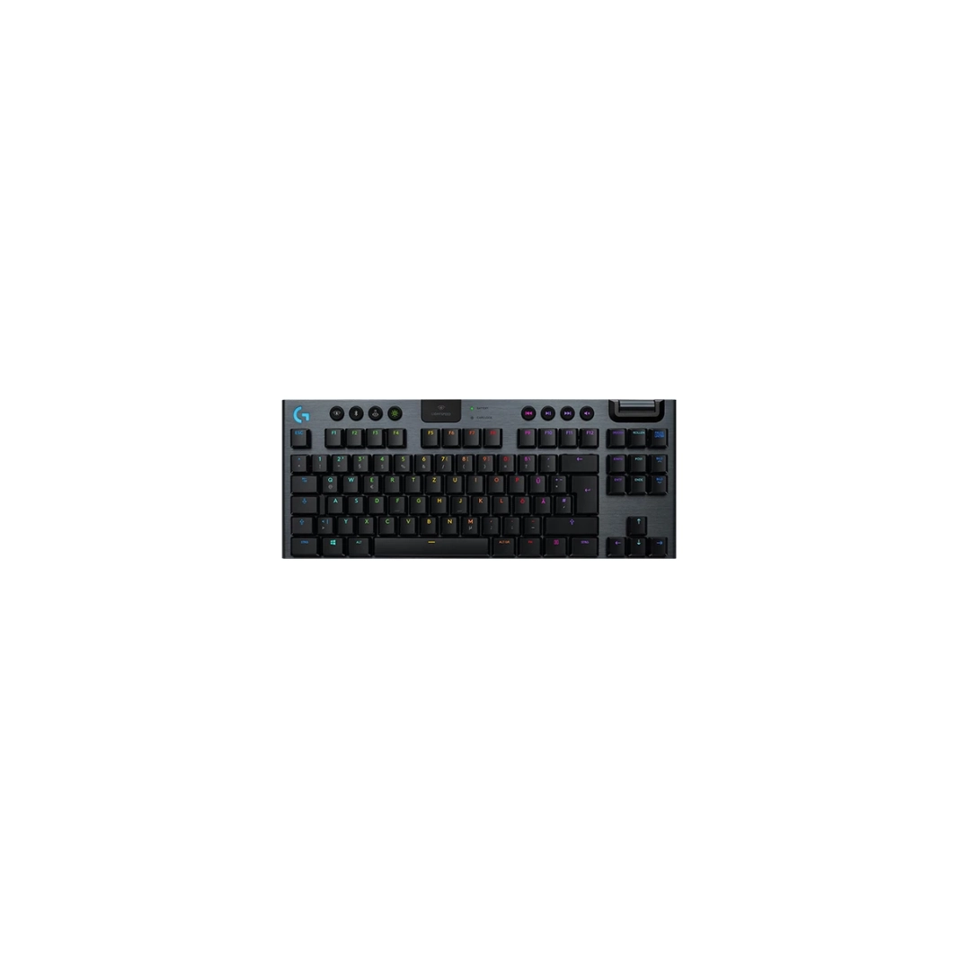 لوحة مفاتيح Logitech G915 TKL LIGHTSPEED اللاسلكية RGB من الكربون (لمسية)