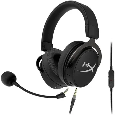 سماعة رأس سلكية للألعاب HyperX Cloud MIX + بلوتوث، Game and Go، ميكروفون قابل للفصل، خفيفة الوزن، متوافقة مع منصات متعددة - أسود
