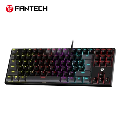 لوحة مفاتيح ميكانيكية FANTECH MK876V2 ATOM87 RGB إصدار SUMI – أسود