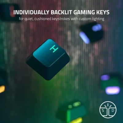 لوحة مفاتيح الألعاب Razer Cynosa V2: إضاءة Chroma RGB قابلة للتخصيص ومفاتيح بإضاءة خلفية فردية وتصميم مقاوم للانسكاب