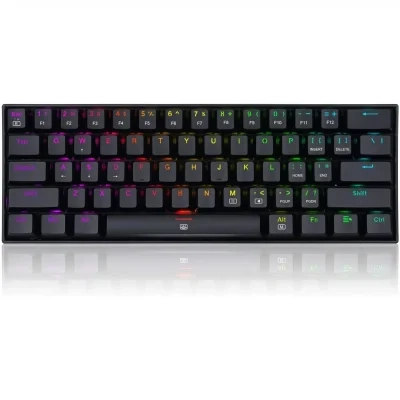 Redragon K630 Dragonborn 60% Wired RGB Compact Mechanical 61 Keys Linear Red Switch -Black