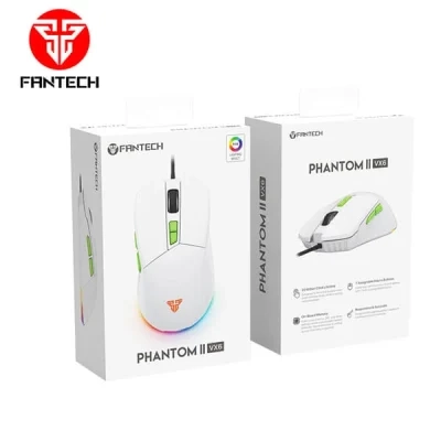 FANTECH PHANTOM II VX6 GAMING MOUSE – WHITE