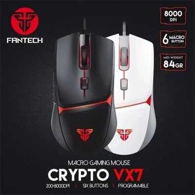 FANTECH VX7 CRYPTO GAMING MOUSE BLACK