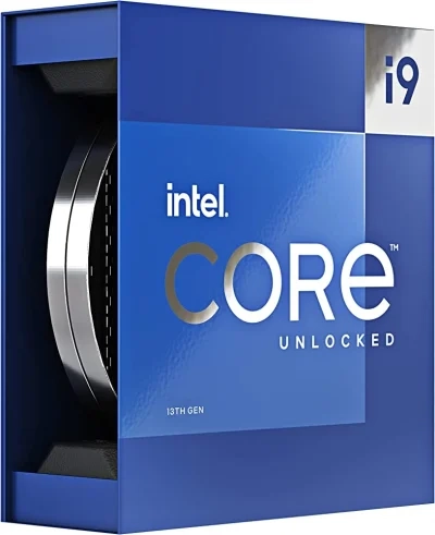 معالج Intel Core i9-13900KF من الجيل الثالث الجديد، 24 نواة بتردد يصل إلى 5.8 جيجاهرتز، ذاكرة تخزين مؤقتة L2+L3 سعة 68 ميجابايت، صندوق