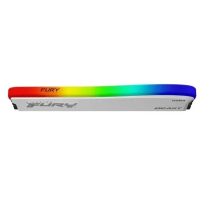 ذاكرة Kingston FURY™ 16GB 3600MT Beast DDR4 RGB Special Edition (أبيض)