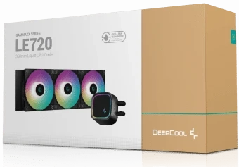 مبرد سائل لوحدة المعالجة المركزية DEEPCOOL LE720 مقاس 360 مم ARGB/متعدد الاستخدامات – أسود | يدعم: INTEL LGA1700/1200/1151/1150/1155 وAMD AM5/AM4 – R-LE720-BKAMMN-G-1