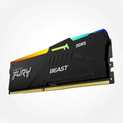 ذاكرة سطح المكتب KingSton Fury Beast RGB أحادية 8 جيجابايت DDR5 5600 وحدة واحدة