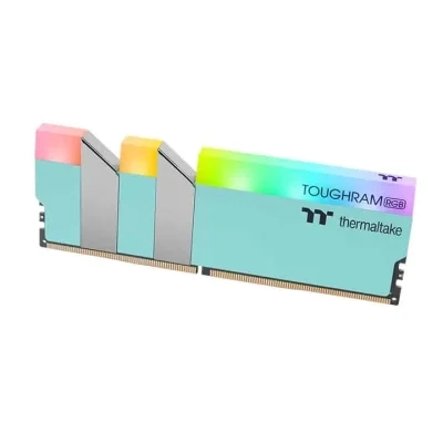ذاكرة TOUGHRAM RGB DDR4 من THERMALTAKE 3600MHZ سعة 16 جيجابايت (8 جيجابايت × 2) - فيروزي