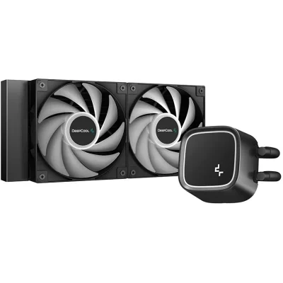 مبرد سائل لوحدة المعالجة المركزية DEEPCOOL LE520 LED مقاس 240 مم بتقنية منع التسرب - أسود