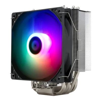 مبرد هواء وحدة المعالجة المركزية Thermalright Burst Assassin 120 ARGB، برج واحد مع 6 أنابيب حرارية مقاس 6 مم ومروحة واحدة عالية الأداء، LGA1700