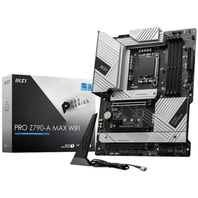 لوحة أم MSI PRO Z790-A MAX WiFi 7 ATX للألعاب – موجهة للأداء لمعالجات Intel من الجيل الرابع عشر وDDR5 وPCIe 5.0
