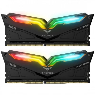 ذاكرة الألعاب T-Force NIGHT HAWK RGB من TEAMGROUP بسعة 16 جيجابايت وتردد 3600 ميجا هرتز و2×8
