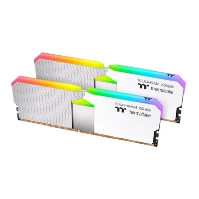 ذاكرة TOUGHRAM XG RGB من THERMALTAKE DDR4 3600MHZ سعة 16 جيجابايت (8 جيجابايت X2) - أبيض