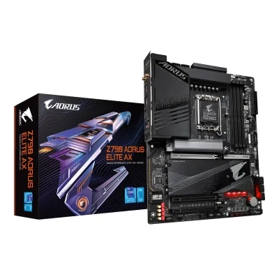 لوحة أم GIGABYTE Z790 AORUS ELITE AX WiFi 6E ATX للألعاب - مُحسَّنة لـ Intel 13th Gen وDDR5 وPCIe 5.0
