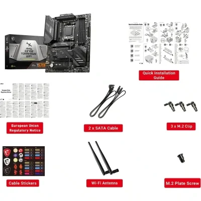 MSI PRO A620M-E ProSeries DDR5 AMD AM5 Ryzen 7000 PCIe 4.0 1xM.2 Slots