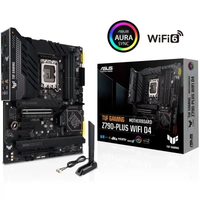 لوحة أم للألعاب ASUS TUF Gaming Z790-Plus WiFi D4 LGA 1700 (Intel® الجيل الثاني عشر والثالث عشر) ATX (PCIe 5.0،DDR5،4xM.2 Slots،16+1 DrMOS،WiFi 6،2.5Gb LAN،USB 3.2 Gen 2 Type-C® أمامي،Thunderbolt 4(US