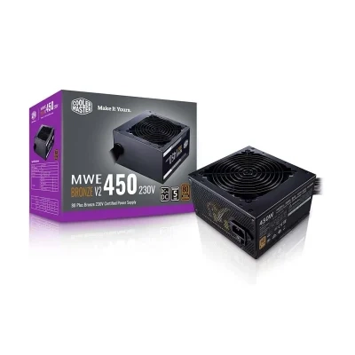 مزود الطاقة Cooler Master MWE 450 450w Bronze V2 80 PLUS MasterWatt Lite