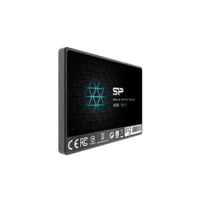 محرك أقراص الحالة الصلبة الداخلي Silicon Power Ace A55 مقاس 2.5 بوصة وسعة 512 جيجابايت SATA III 3D NAND (SSD) SU512GBSS3A55S25NE