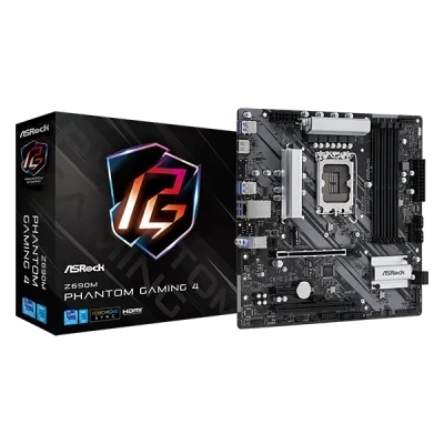 لوحة أم ASROCK Z690M PHANTOM GAMING 4 LGA 1700 INTEL Z690 SATA 6GB/S DDR4 MICRO ATX INTEL