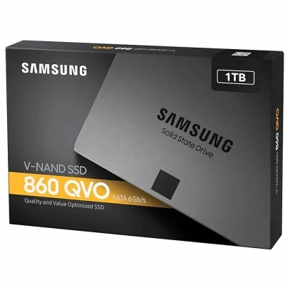 محرك الأقراص ذو الحالة الصلبة Samsung 860 QVO Series 1 تيرابايت