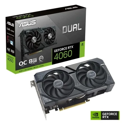 بطاقة الرسوميات ASUS Dual GeForce RTX 4060 OC Edition 8GB GDDR6