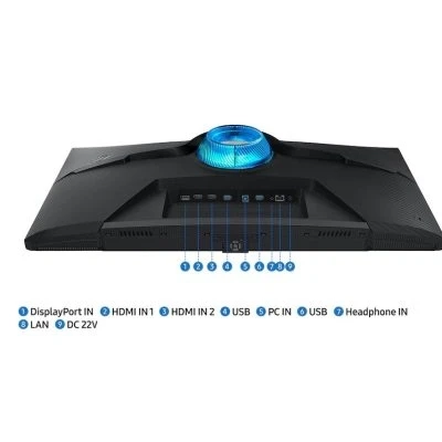شاشة Samsung Odyssey G7 Smart Tizen (BG702) مقاس 32 بوصة بتقنية 4K UHD RGB - تجربة لعب مثالية بمعدل تحديث 144 هرتز وHDR10+ وتصميم مريح