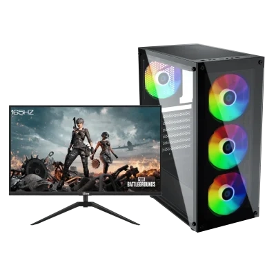 كمبيوتر ألعاب مع شاشة I5-12400F RTX 4060TI