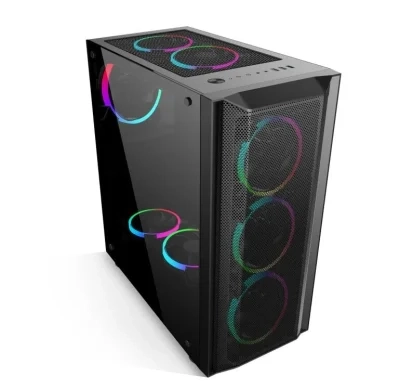 SATE K381 RGB GAMING CASE X 8 FAN RGB (BLACK)
